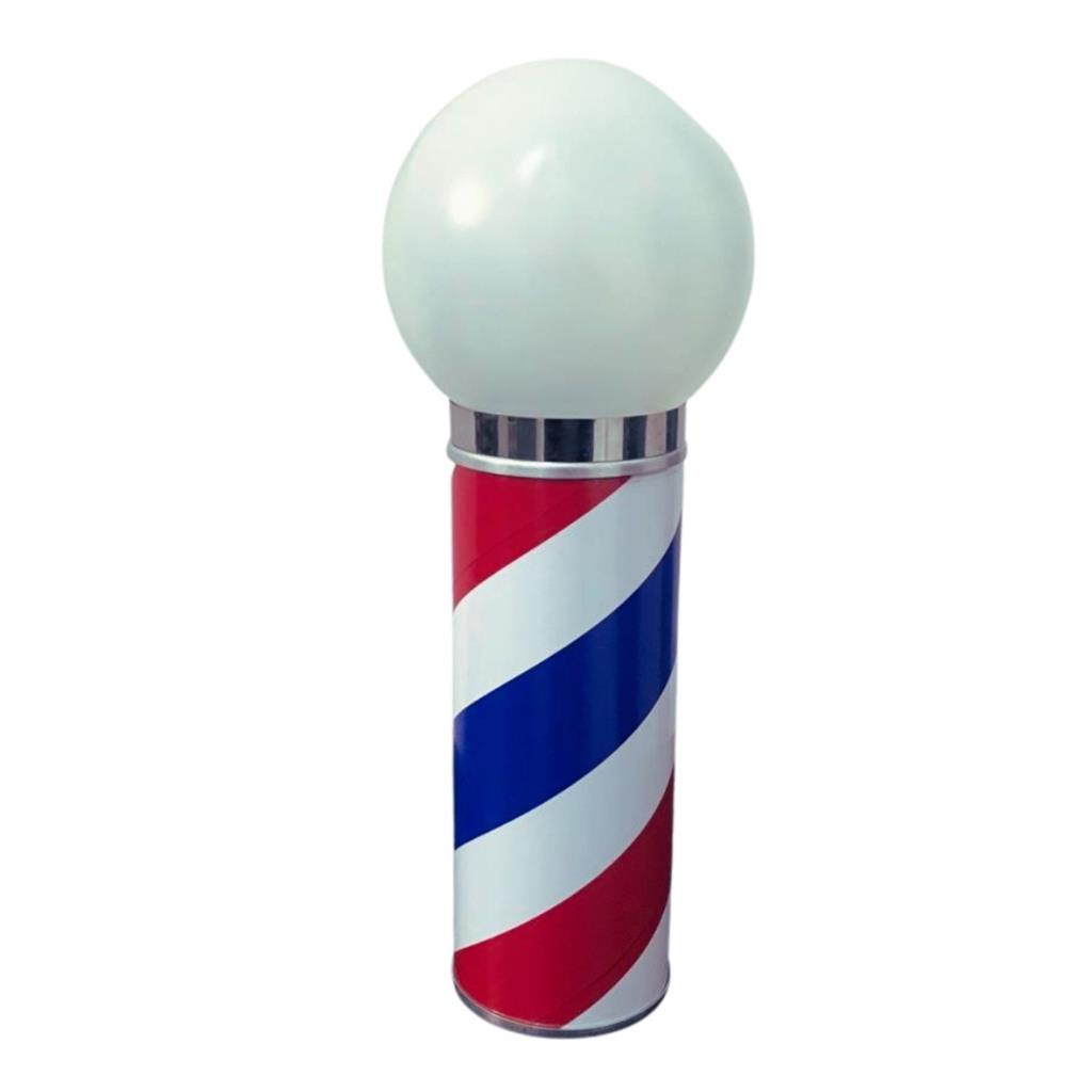 Barber Pole Luminaria Interna de Barbearia 40cm Bivolt Lampada LED