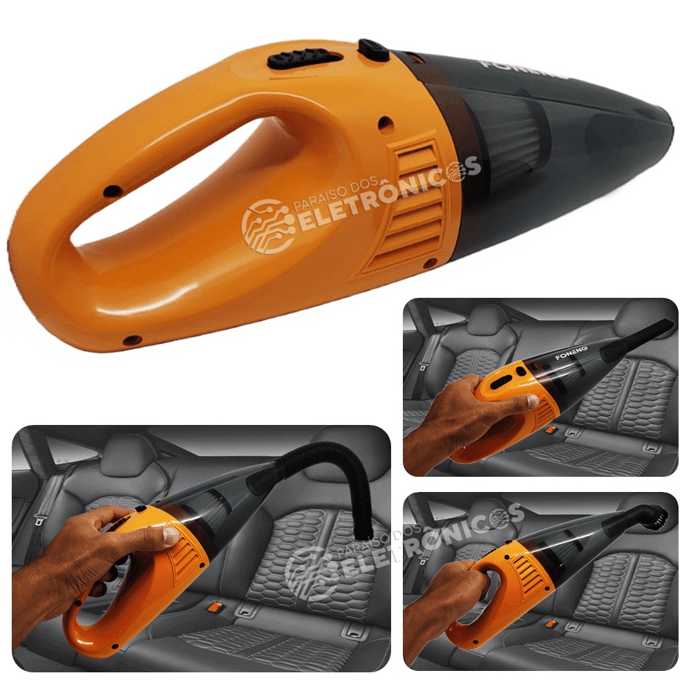 Aspirador De Pó Veicular Compacto 70w Carro E Trailers AS907AM | Shopee ...