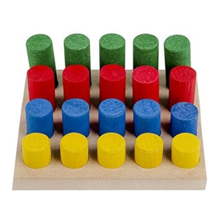 Jogo Educativo Tabuada Lúdico Madeira Mdf Montessori