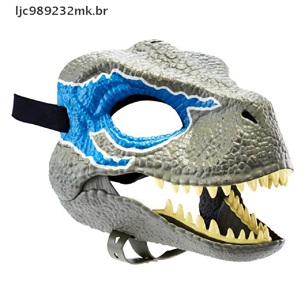 [MYBR] Máscara De Dinossauro Azul Cabeça De Brinquedos Festival De Halloween Fantasias Festa Natal Presentes Para Crianças [WELL]