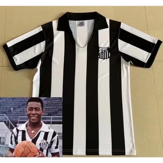 Camisa De Futebol PELE 1956 Retro Santos Soccer Top Qualidade