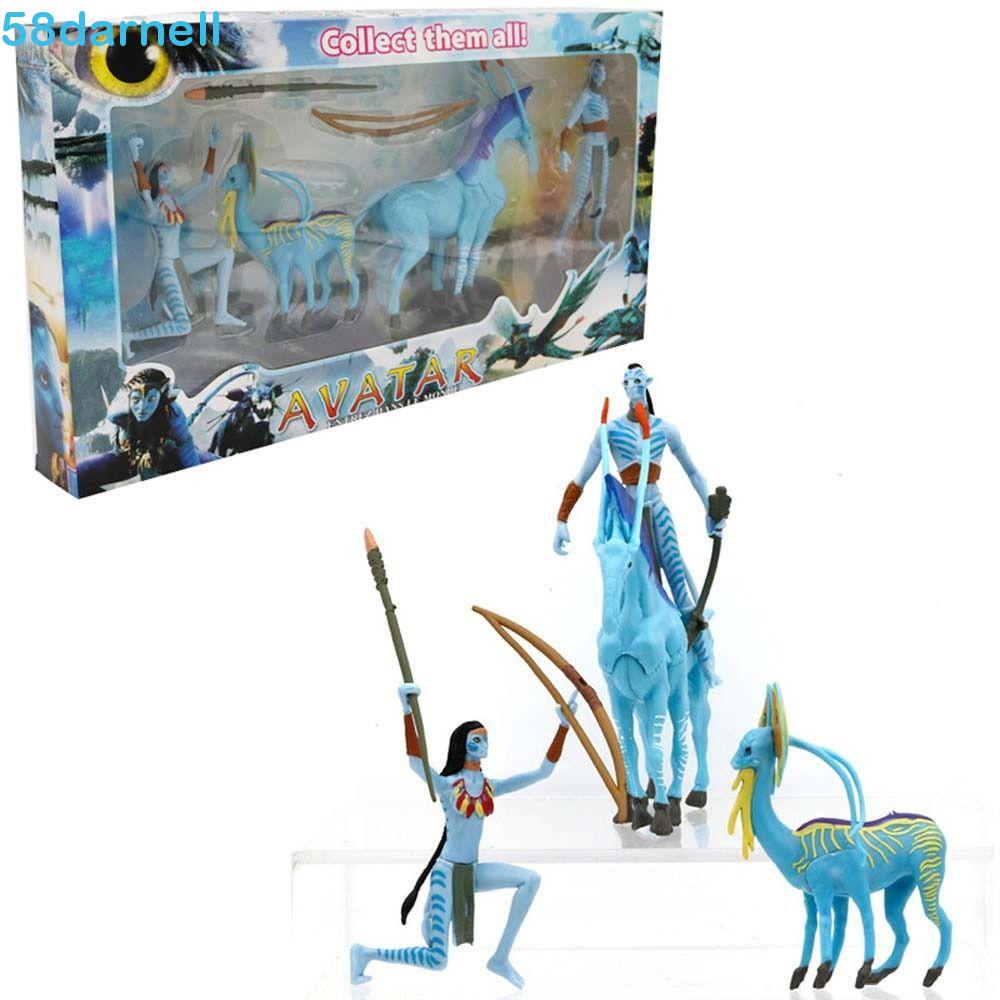 DARNELL Avatar 2 O Caminho De Miniaturas De Água Decorações De Carro Em PVC Modelo Anime Periférico Neytiri & Jake Crianças Figura Brinquedo