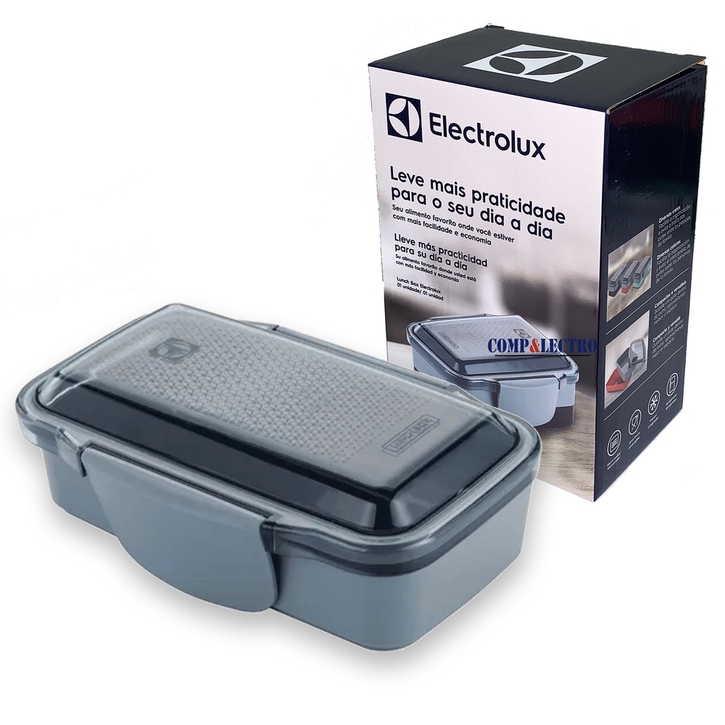 Marmita Lunch Box Pote Electrolux C Divisória Preta