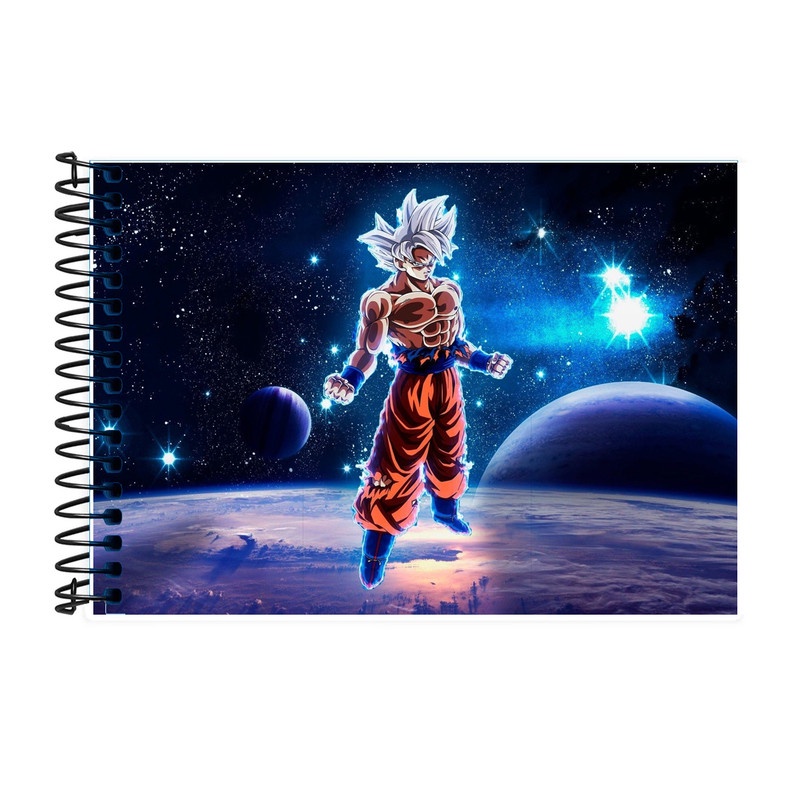 Caderno De Desenho Goku 48 Fls Escolar
