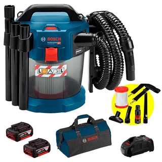 Aspirador de Pó à Bateria 18V GAS18V-10L 2 Baterias 4,0Ah, Carregador Bivolt e Bolsa BOSCH