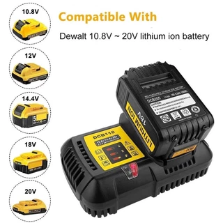DCB112 DCB118 Carregador De Bateria De Íons De Lítio De Substituição Para Dewalt 12 V 14.4V 18V 20V DCB200 DCB101 Dcb15 DCB107 DCB105 DCB105 DCB140 & Dcb12