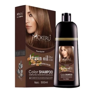 Shampoo Natural 2 Em 1 De Cor Lisa Seco Permanente Marrom