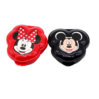 Porta Mix de Plástico ComTampa Fixa em Formato Mickey e Minnie Lembrancinhas Porta Doce