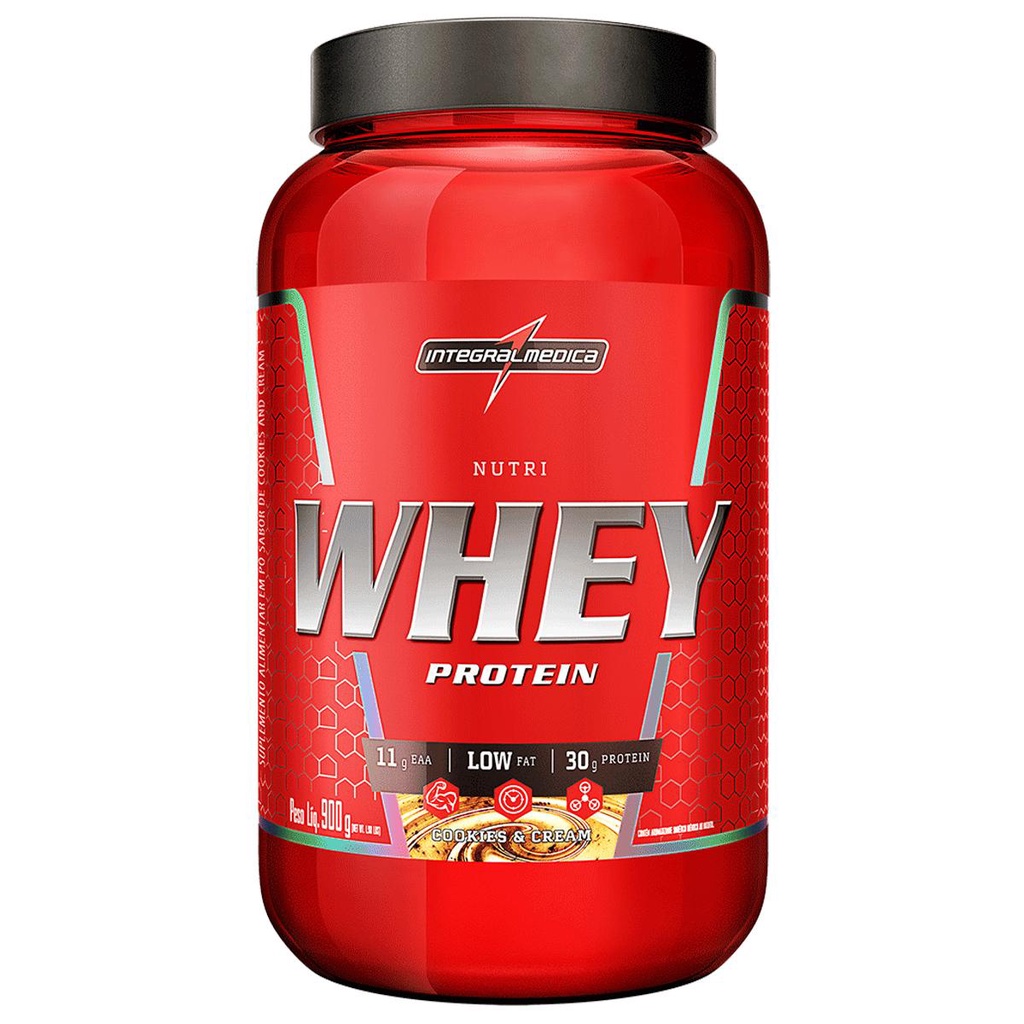 Whey Protein Nutri Whey Concentrado Isolado Proteina Cookies 900g Pote – Integralmedica