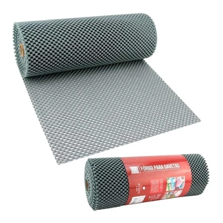 Forro para Gavetas Cinza em PVC Rolo de 30cm X 4,6 metros