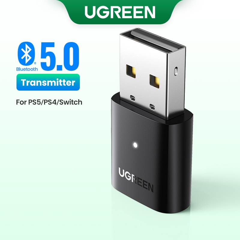 UGREEN Transmisor de audio USB, adaptador Bluetooth 5.3 para conectar  auriculares Bluetooth a PS5, PS4, Switch, PC, adaptador de audio  inalámbrico con