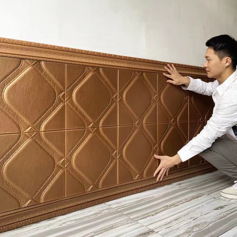 Linha De Aparar Autoadesivo 3D De Rodapé De Parede À Prova D'água Adesivo De Papel Para Decoração De Sala De Estar Marca Nova