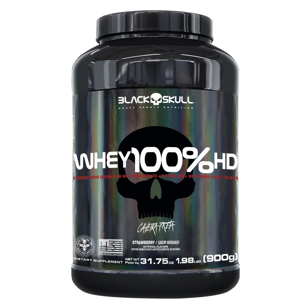 100% Whey Protein HD 900g Pote – Black Skull