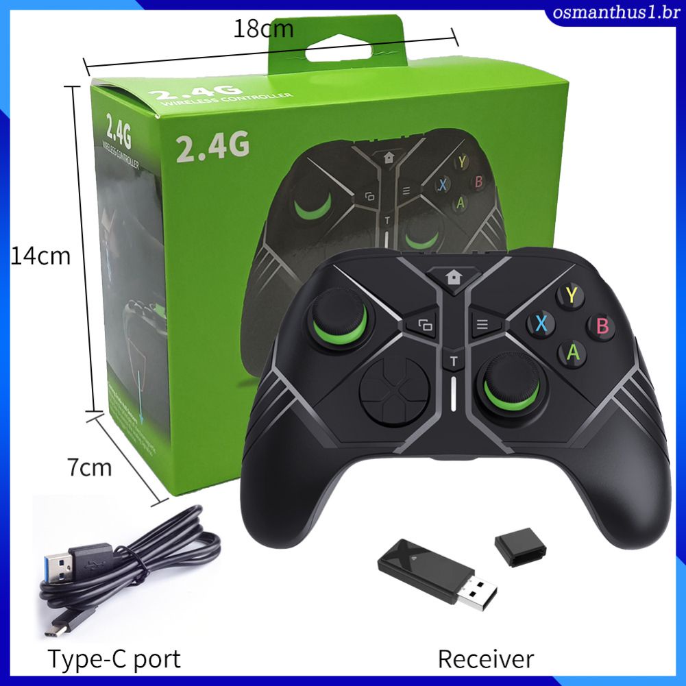 2.4G Sem Fio Controlador De Jogo Para Xbox uma Série X/S Console Joysticks  Com 2.4GHZ Adaptador Receptor Para Windows PC Gamepad