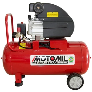 Compressor de Ar Portátil 2,0 HP 8,7 Pés 50 Litros 220V MOTOMIL em Oferta na Shopee