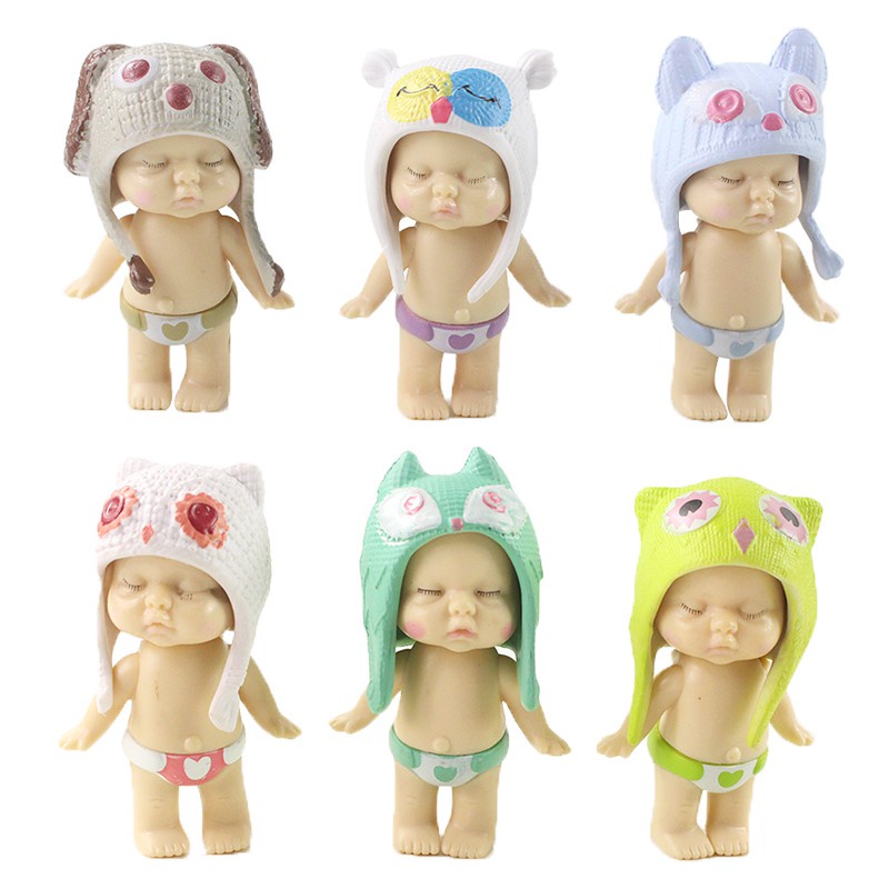 Kawaii Mini Mermaid Doll Figures, Brinquedos para Crianças, Baby