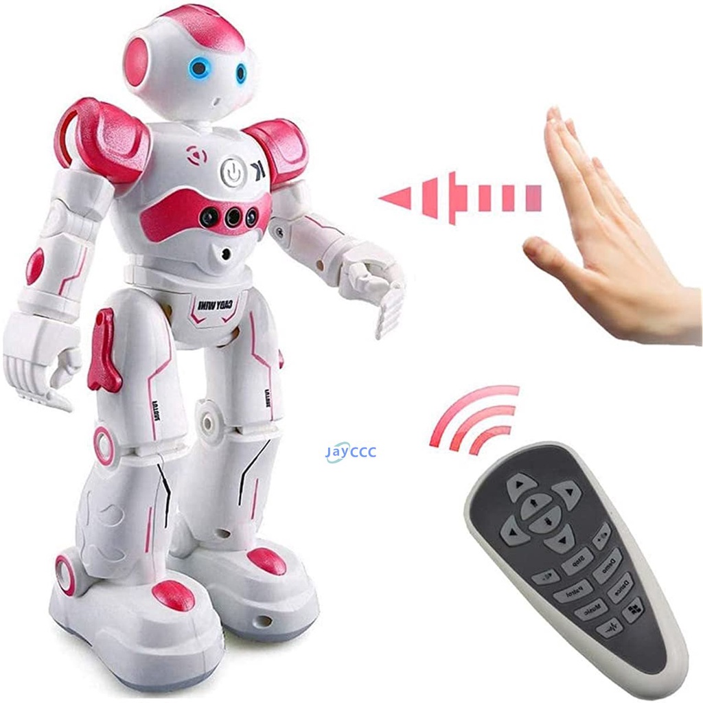 Brinquedos Robô De Controle Remoto Inteligente Para Crianças , Sensor De Gesto Interativo Recarregável Com Menina De Dançante