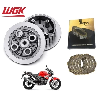 Kit Embreagem Disco Maxx + Cubo Plato Wgk Ys Fazer Xtz Lander Tenere 250