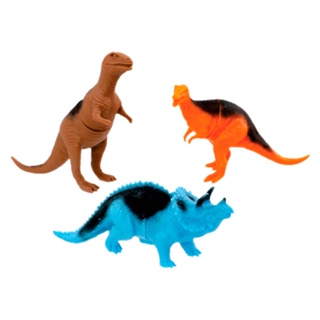 Kit Dinossauros Filhotes Articulado em Vinil Atóxico 837 Adijomar