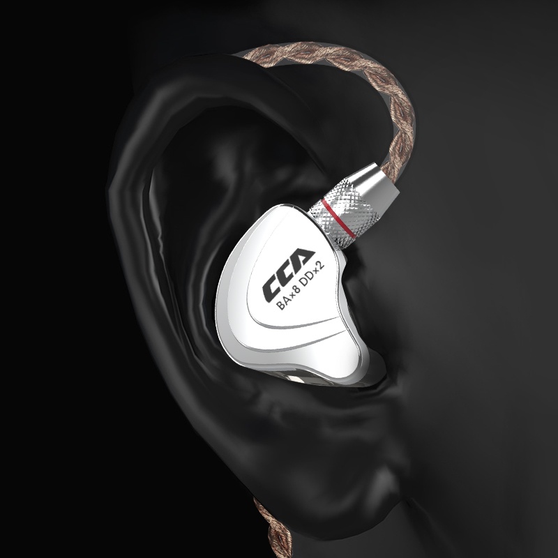 CCA C10 4ba + 1dd Híbrido Na Orelha Fone De Ouvido Hifi Dj Monito