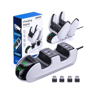 Carregador Duplo Para Controle Dualsense Ps5 Carregamento Rapido Led