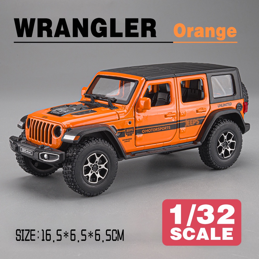 KLT 1 : 22 JEEP Wrangler Rubicon 4X4 Carro De Brinquedo Modelo De