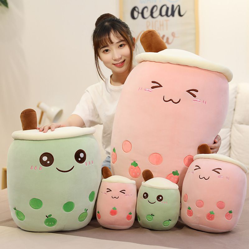 Boba Tea Plush Recheado,Boba Pelúcia Bubble Tea Plushie