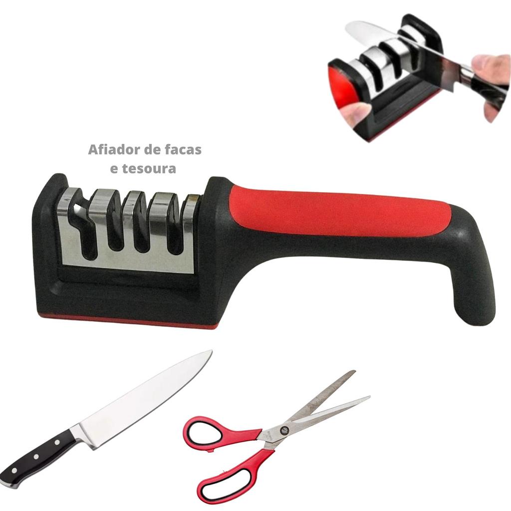 Afilador manual Relet Afiador de faca amolador facas 4 opções profissional