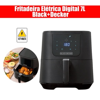 Fritadeira Elétrica Digital 7L Black+Decker AFD7QBR Preto 127v 1700w