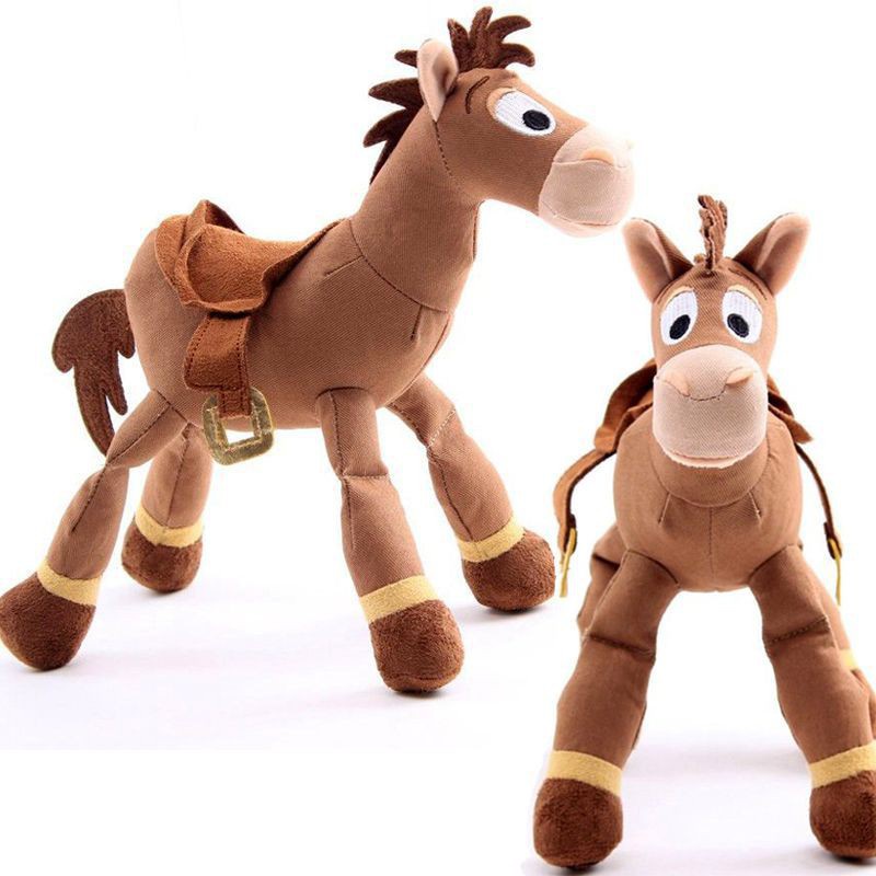 Boneco de Pelúcia do Bala no Alvo do Desenho Toy Story / Brinquedo de Cavalo do Xerife Woody / Presente Infantil