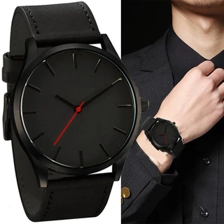Relógio Masculino Empresarial Quartzo Com Mostrador Grande De Pulso Pulseira Fosca