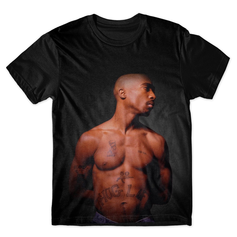 Camiseta As Braba Masculina 2pac Thug Life Full Print