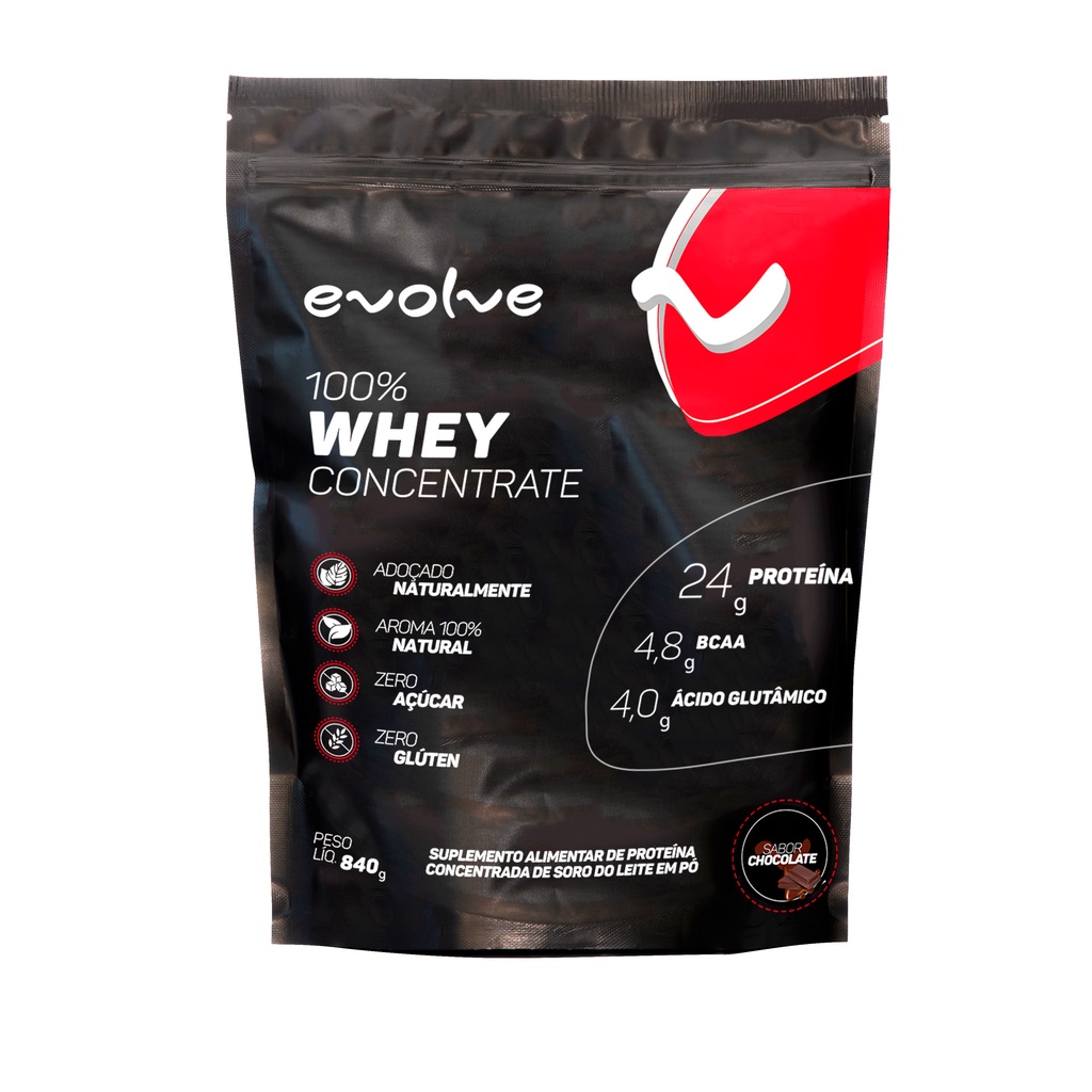 Whey concentrado 100% puro 840g Evolve