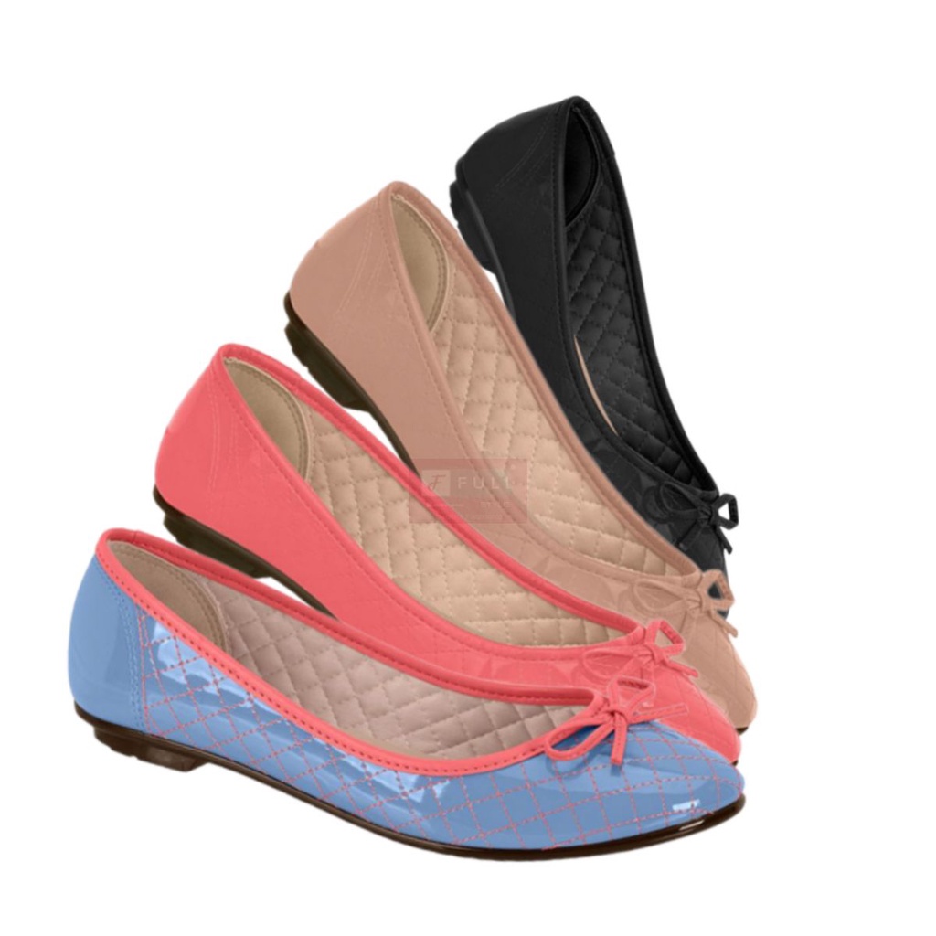 Sapatilha Moleca Verniz Bico Redondo Feminina Brilho Original