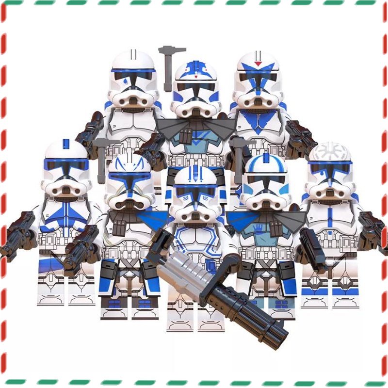 Blocos Educacionais Star Wars Nano Block Brinquedos Infantis Montados Jesse Rex Minifigures