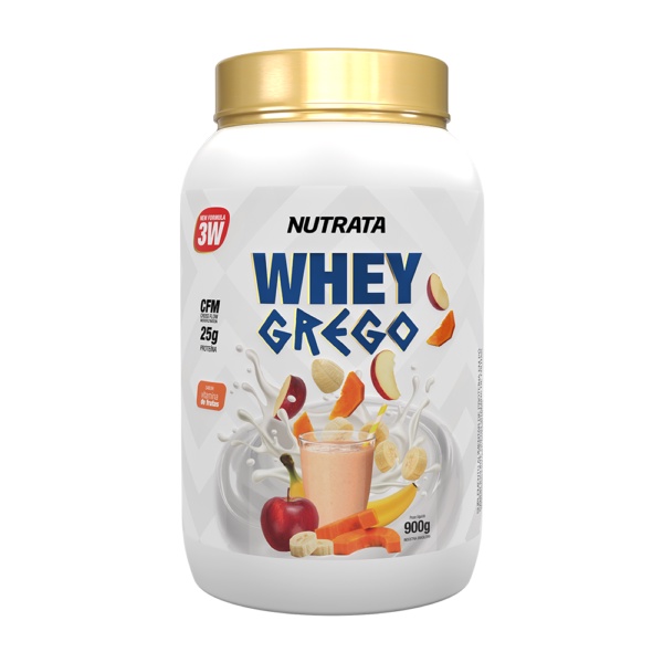 WHEY GREGO 3W – VITAMINA DE FRUTAS 900GR – NUTRATA