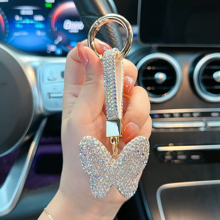 Chaveiro De Borboleta Completa Com Pingente Feminino De Moda De Carro ...