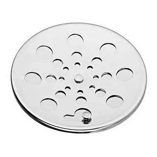 Tampa Ralo Grelha INOX Redonda 10x10cm Inox Função Abre / Fecha Rotativo Redondo 96mm