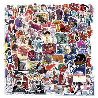 100pcs EVA (NEON GENESIS EVANGELION) Japão Adesivos Anime À Prova D'água