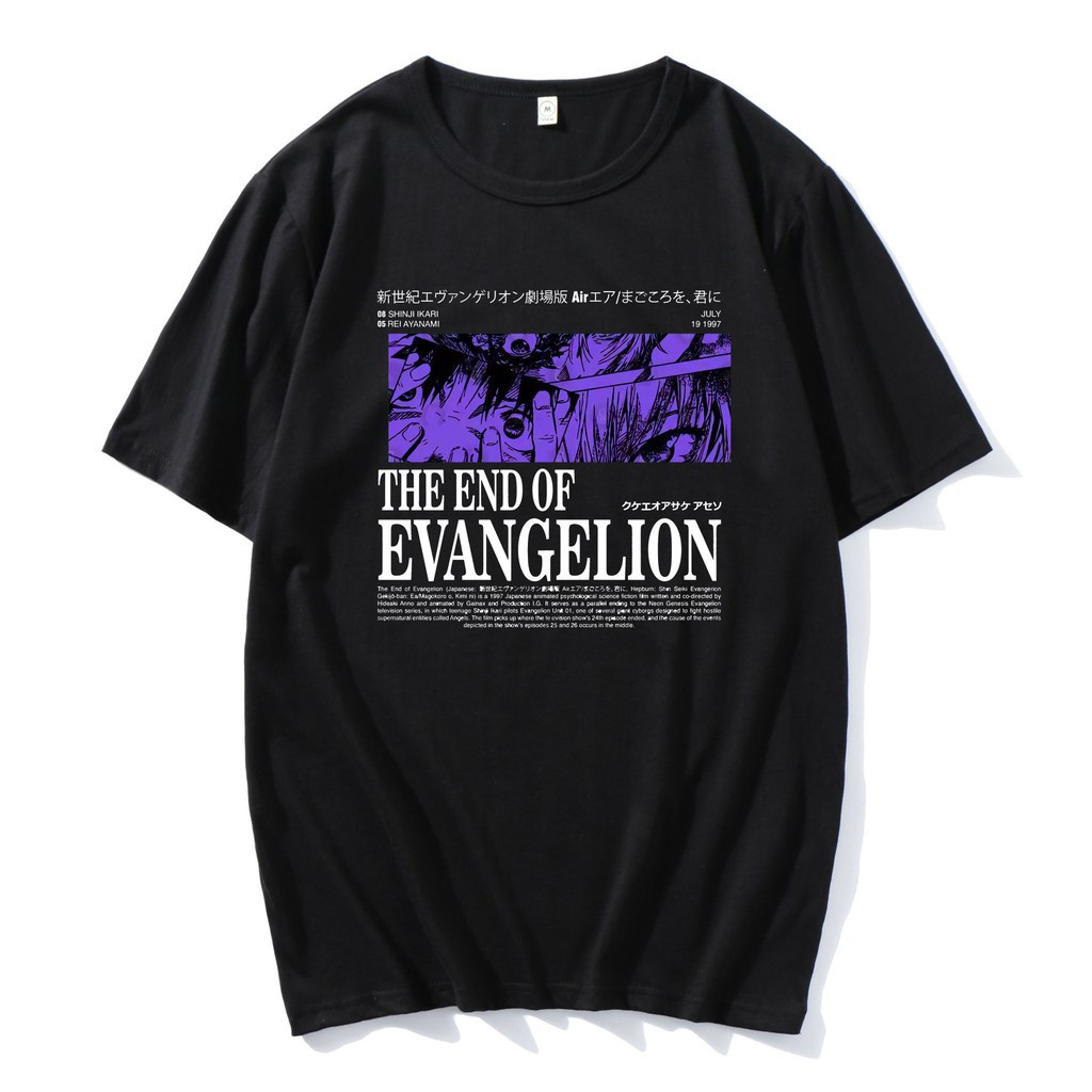 Camiseta Unissex Algodão Anime The End Of Evangelion Japonese Japão -CASL.