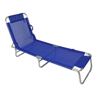 Cadeira Espreguicadeira Textilene e Aluminio Azul 414702 Belfix