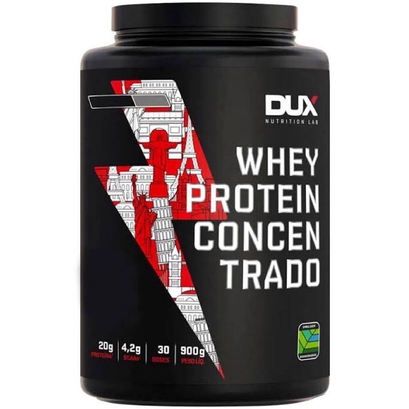 Whey Protein Concentrado - Pote 900g Dux Nutrition | Shopee Brasil