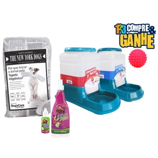 Kit higiênicoTapetinho Bebedouro comedouro e educador de xixi para Cães