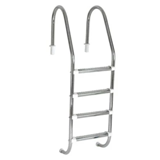 Escada para Piscina 1.1/2 POL em Aço Inox com 4 Degraus Anatômicos em Inox SODRAMAR em Oferta na Shopee