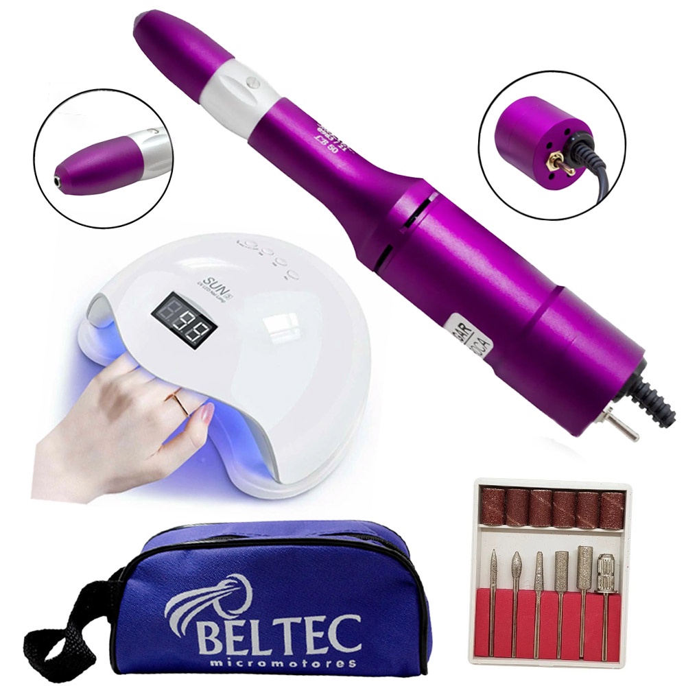 Micromotor De Bancada Beltec Lb 50 + Cabine Unhas Led 48w | Shopee Brasil