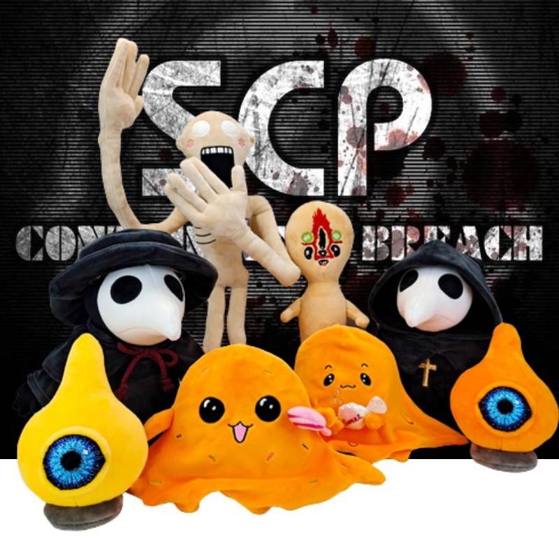 18cm Scp-999 Pelúcia Toy Cócegas Monstro Kawaii Orange Anime Cartoon  Personagem Plushie Soft Stuffed Animal Brinquedos Presente para Crianças
