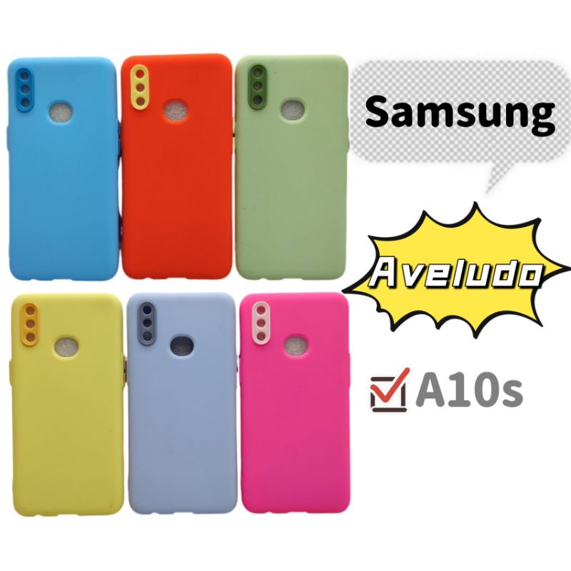 Capa Capinha Samsung A10s Galaxy Silicone Com Aveludada Case Para A 10 A10 s