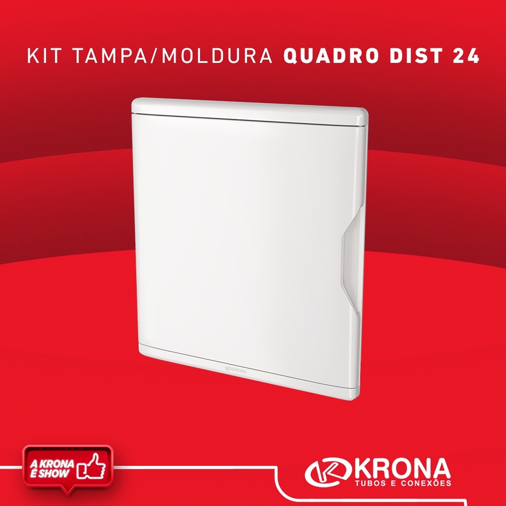 Quadro Distribuição Embutir Krona 24 Disjuntores Din 18 Nema | Shopee ...