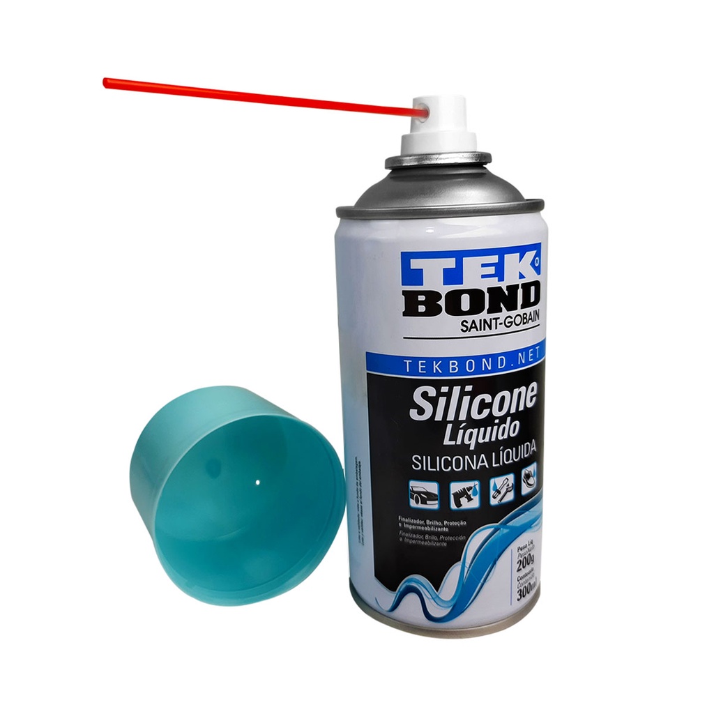 Silicona Líquida en Spray 300ml Brillo, Protección e Impermeabilizante  Tekbond