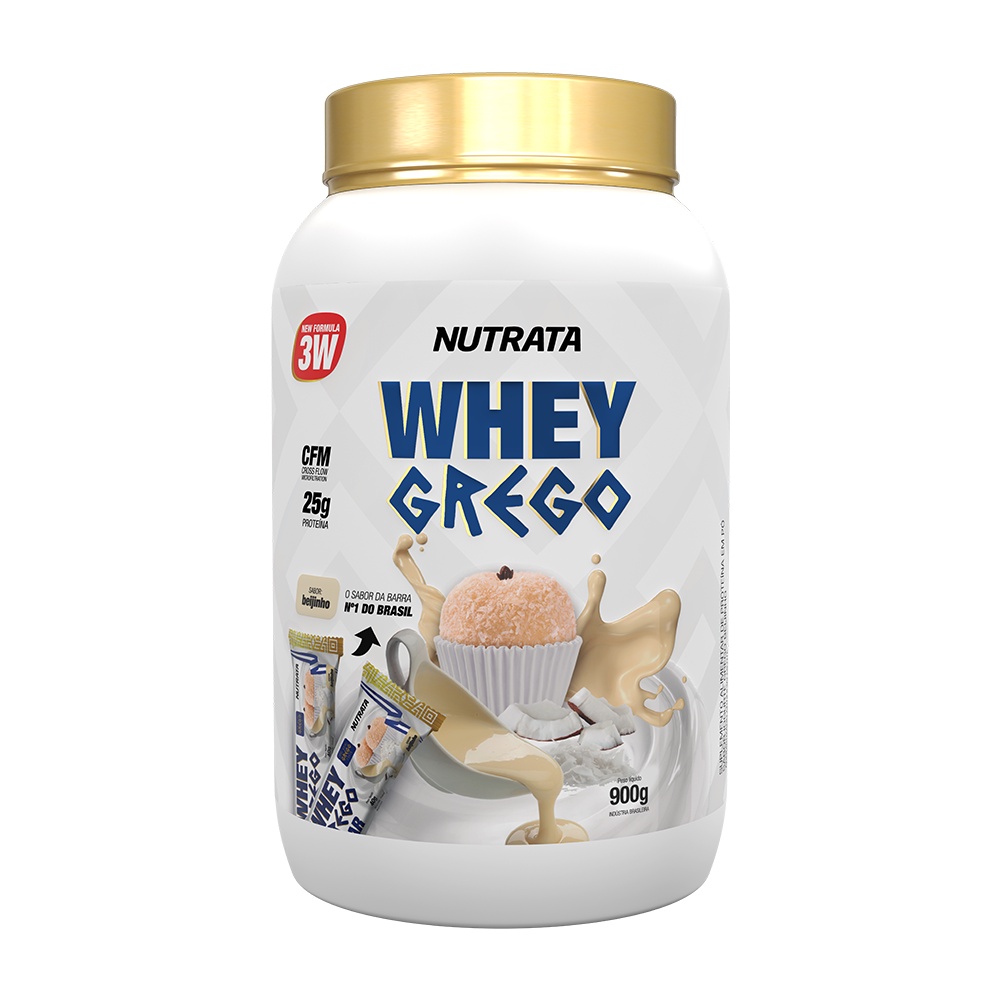 WHEY GREGO 3W – BEIJINHO 900GR – NUTRATA